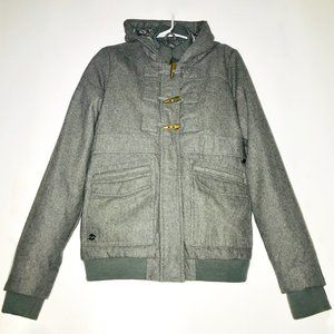 Grey wool Billabong waist length jacket